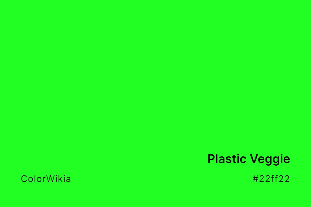 Plastic Veggie Color – #22ff22: Codes and Complete Breakdown