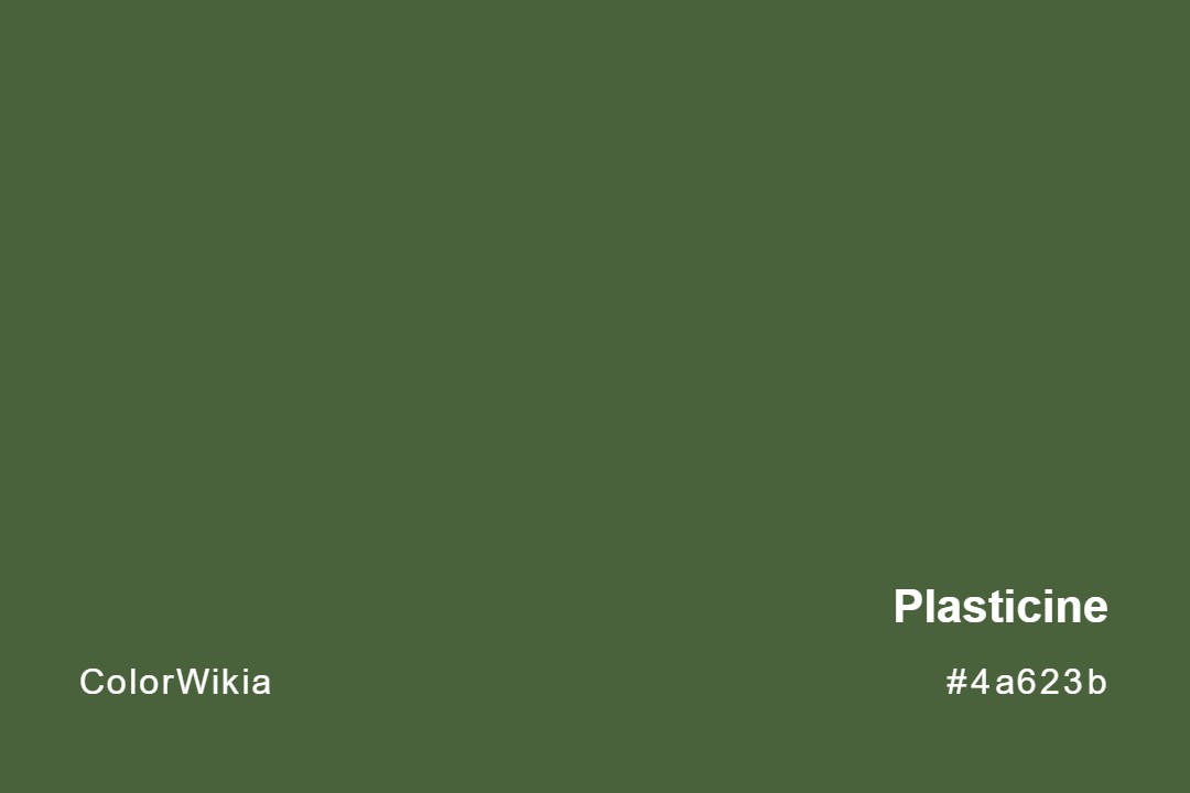 Plasticine Color – #4a623b: Codes and Complete Breakdown