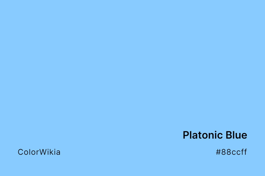 Platonic Blue Color – #88ccff: Codes and Complete Breakdown