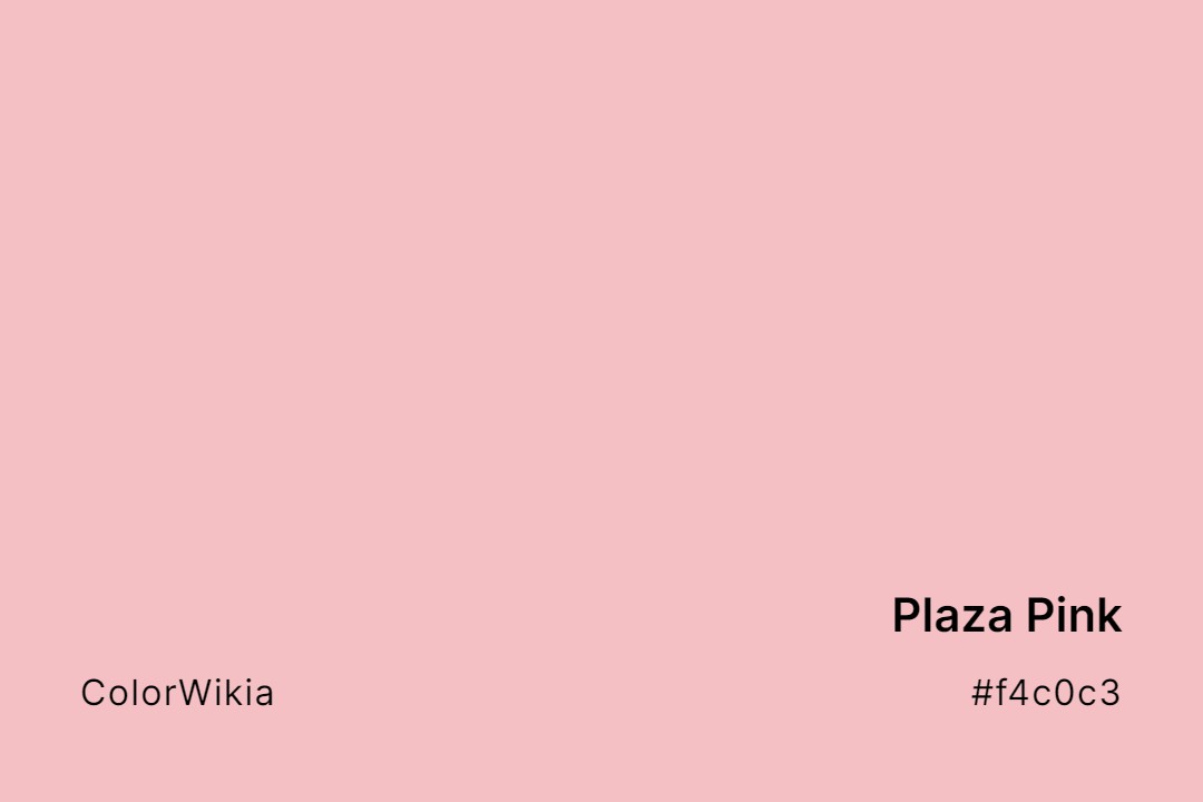 plaza pink color f4c0c3