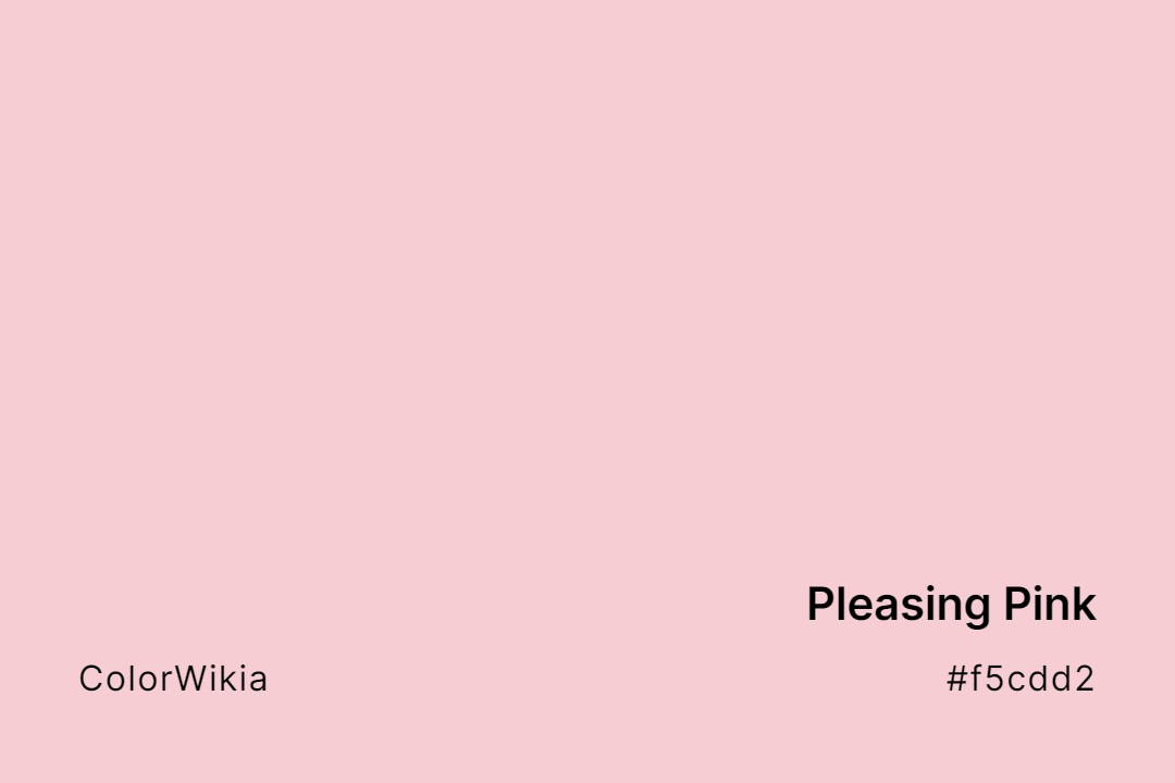 Pleasing Pink Color – #f5cdd2: Codes and Complete Breakdown