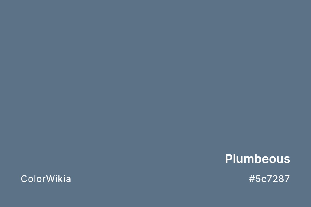 Plumbeous Color – #5c7287: Codes and Complete Breakdown