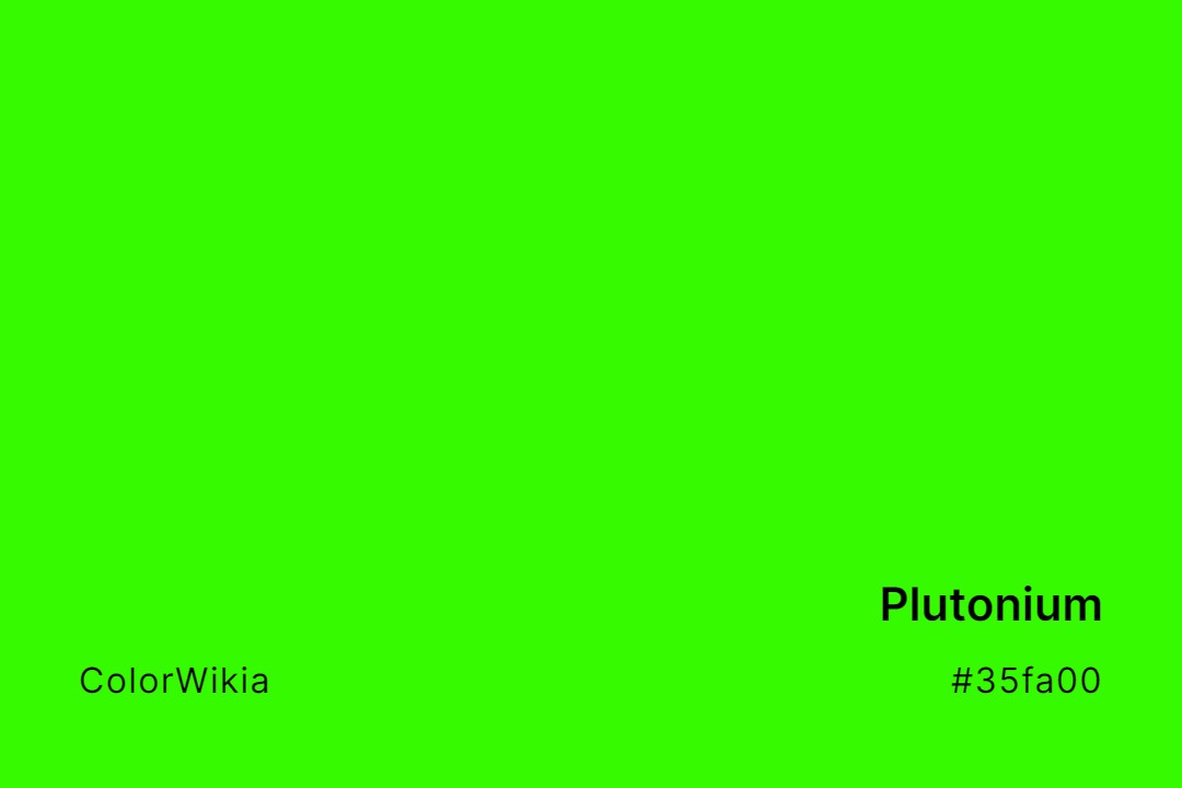 Plutonium Color – #35fa00: Codes and Complete Breakdown