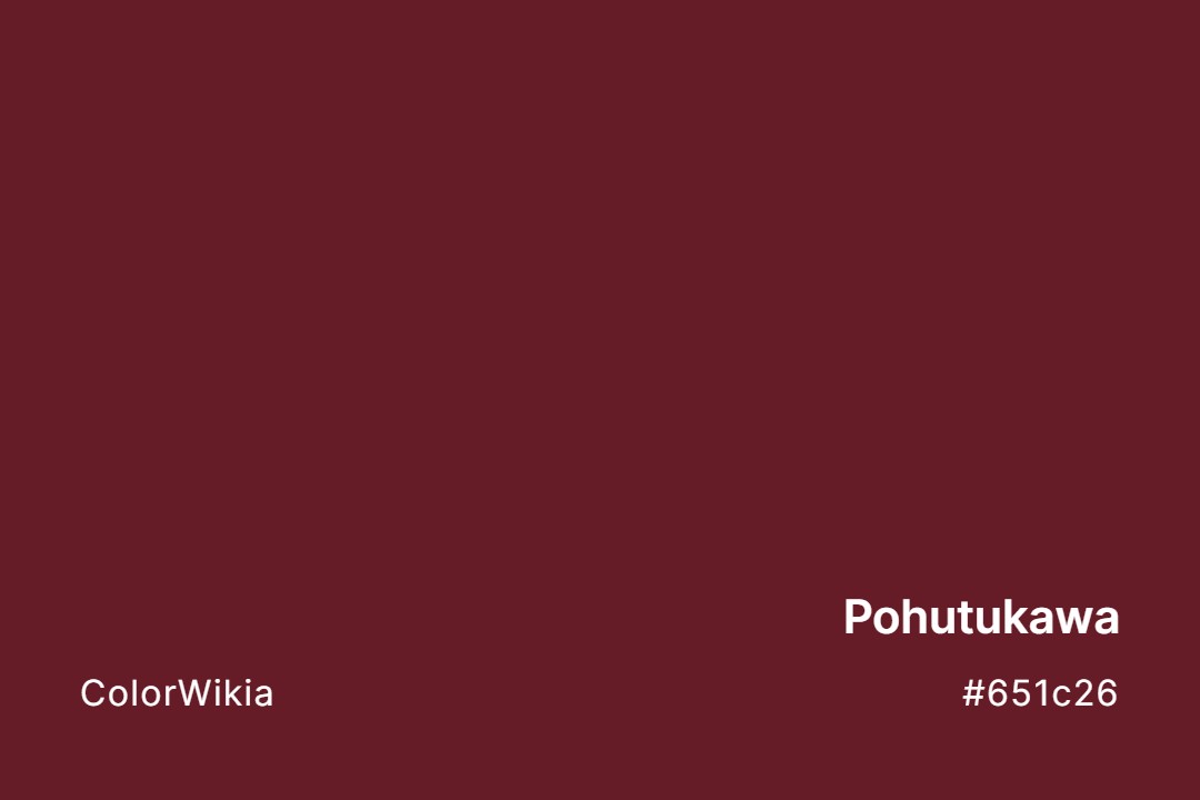 Pohutukawa Color – #651c26: Codes and Complete Breakdown