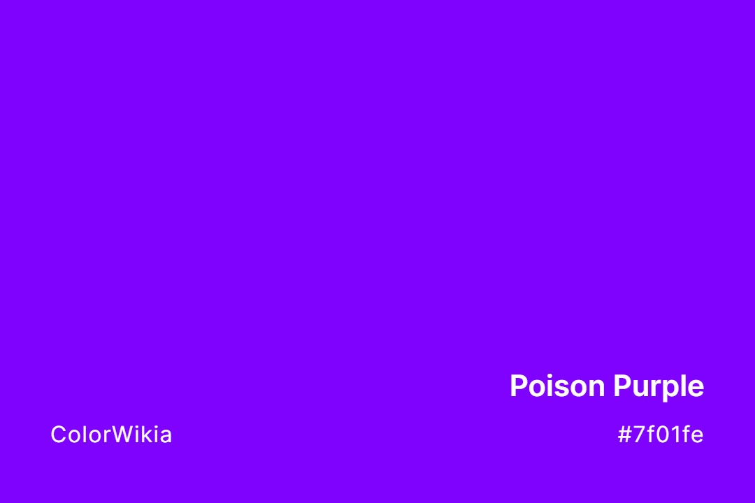 poison purple color 7f01fe