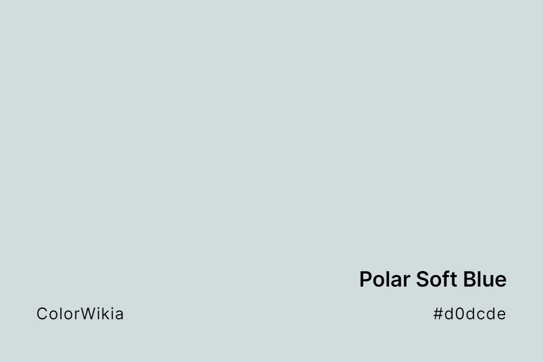 Polar Soft Blue Color – #d0dcde: Codes and Complete Breakdown