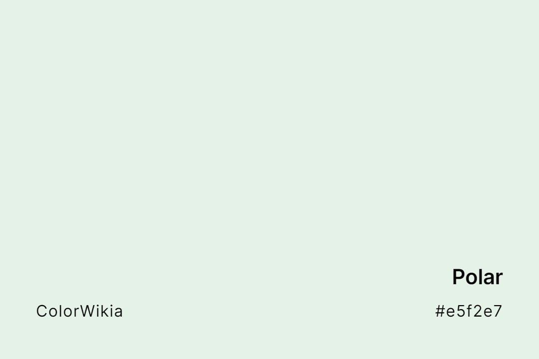 polar color e5f2e7