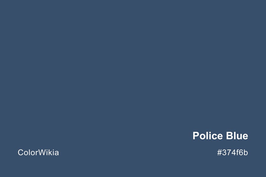 Police Blue Color – #374f6b: Codes and Complete Breakdown