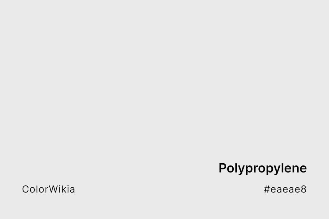 Polypropylene Color – #eaeae8: Codes and Complete Breakdown