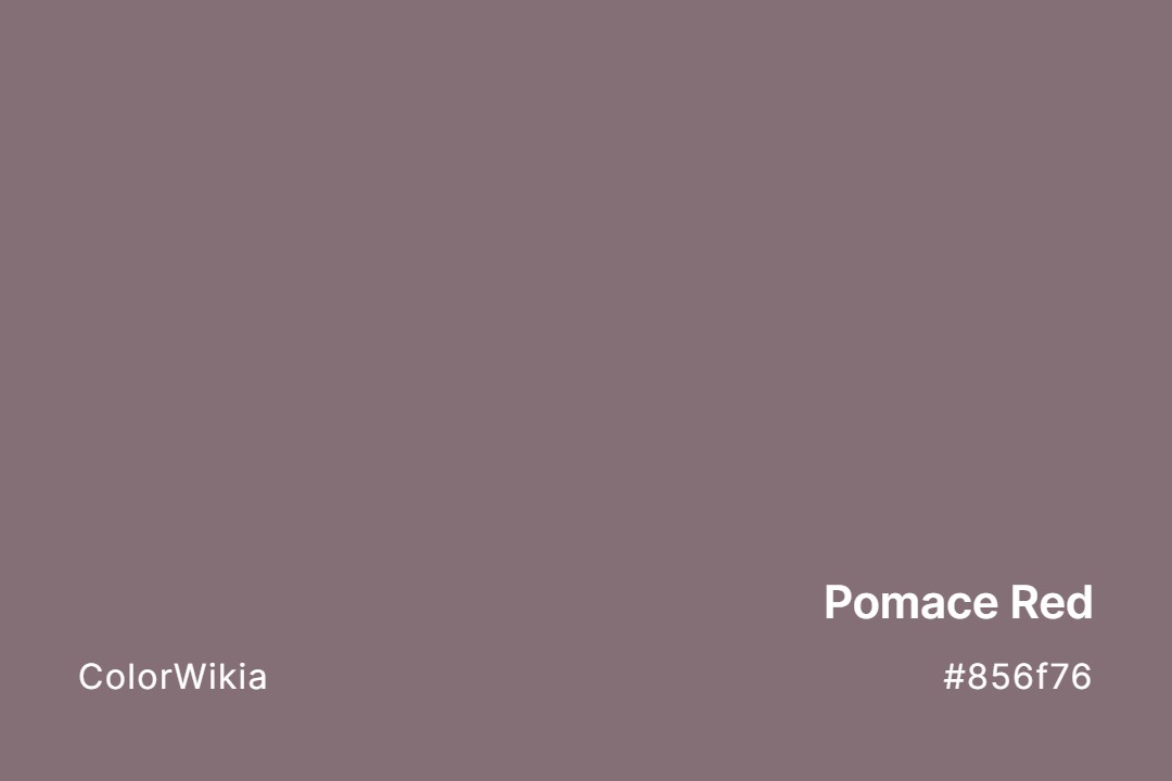Pomace Red Color – #856f76: Codes and Complete Breakdown