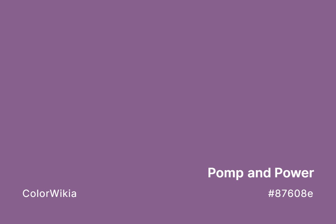 pomp and power color 87608e