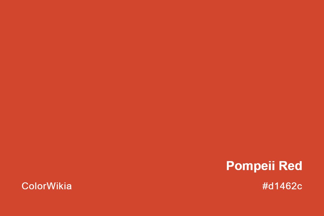 Pompeii Red Color – #d1462c: Codes and Complete Breakdown