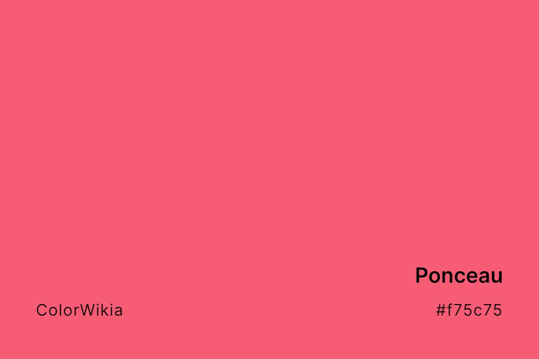 Ponceau Color – #f75c75: Codes and Complete Breakdown