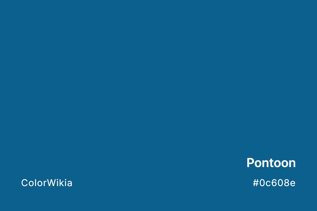 Pontoon Color – #0c608e: Codes and Complete Breakdown