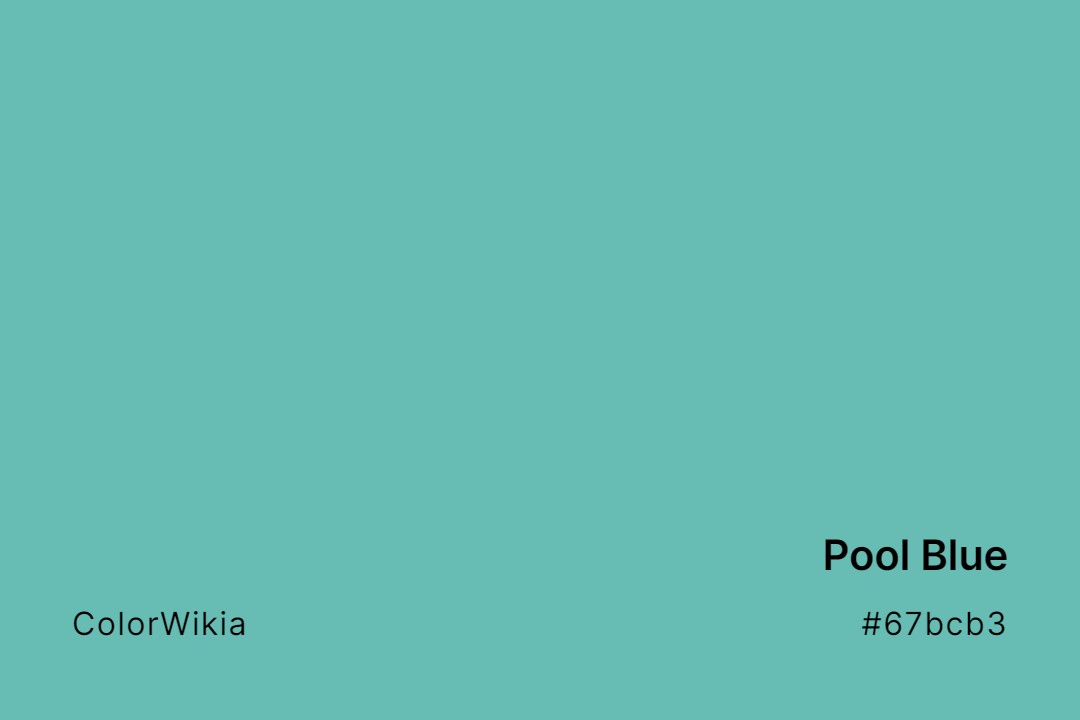 pool blue color 67bcb3