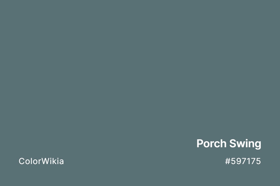 porch swing color 597175