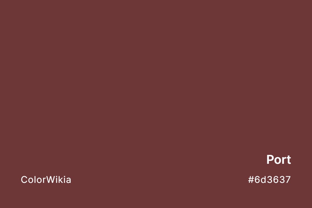 port color 6d3637