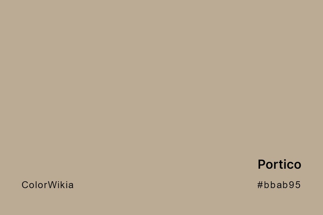 Portico Color – #bbab95: Codes and Complete Breakdown
