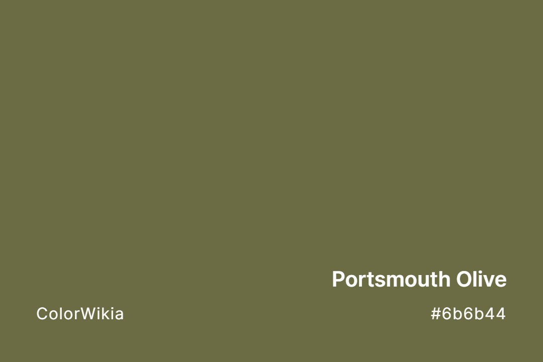Portsmouth Olive Color – #6b6b44: Codes and Complete Breakdown