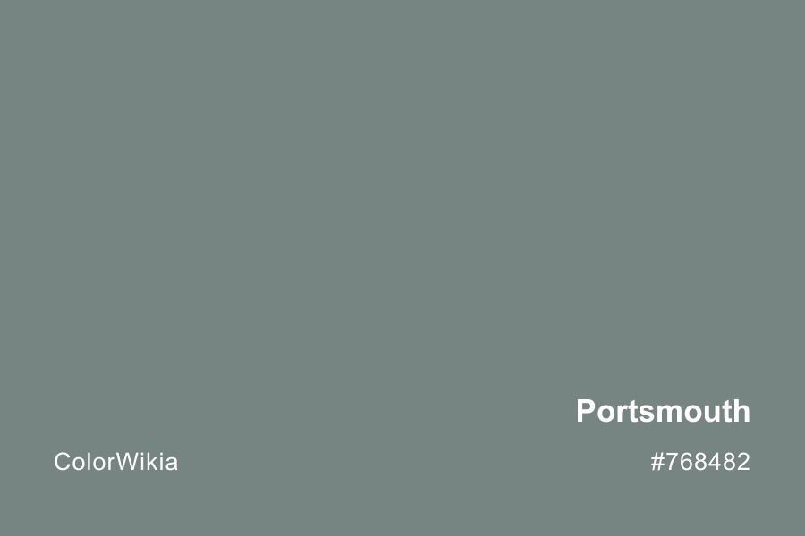 Portsmouth Color – #768482: Codes and Complete Breakdown