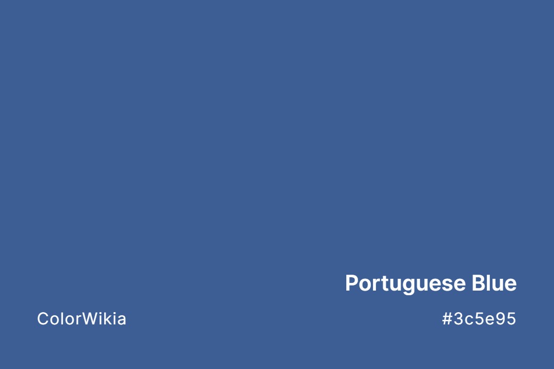 portuguese blue color 3c5e95