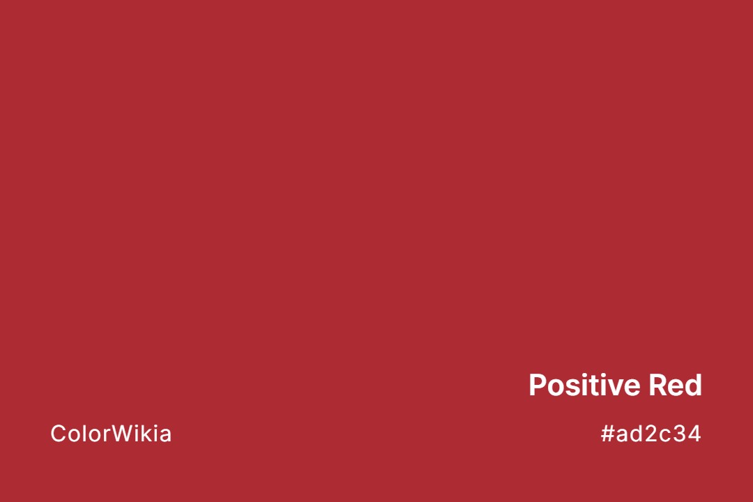 Positive Red Color – #ad2c34: Codes and Complete Breakdown