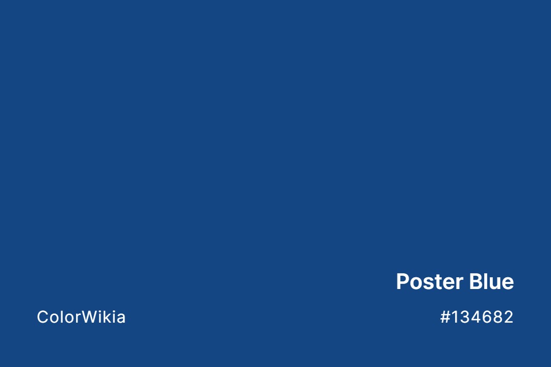 Poster Blue Color – #134682: Codes and Complete Breakdown