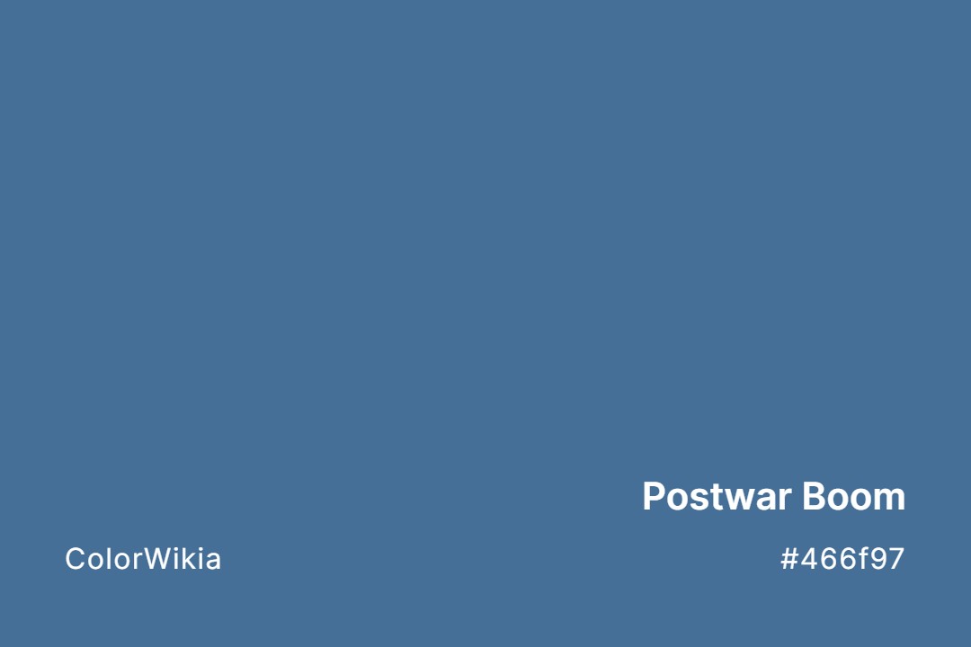 Postwar Boom Color – #466f97: Codes and Complete Breakdown