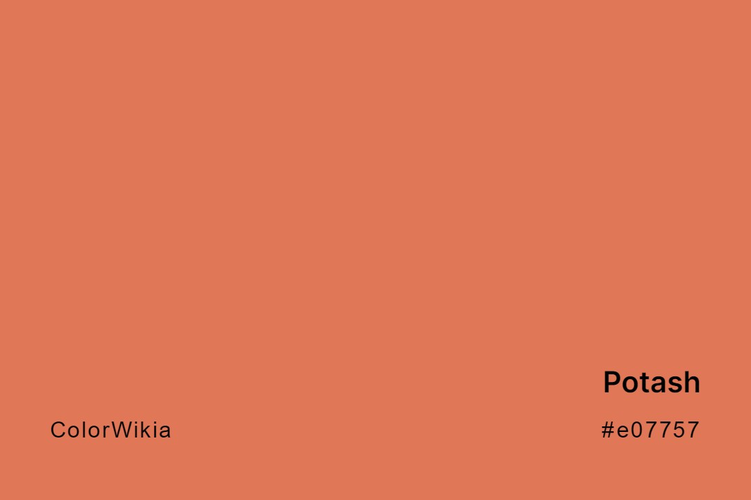 Potash Color – #e07757: Codes and Complete Breakdown