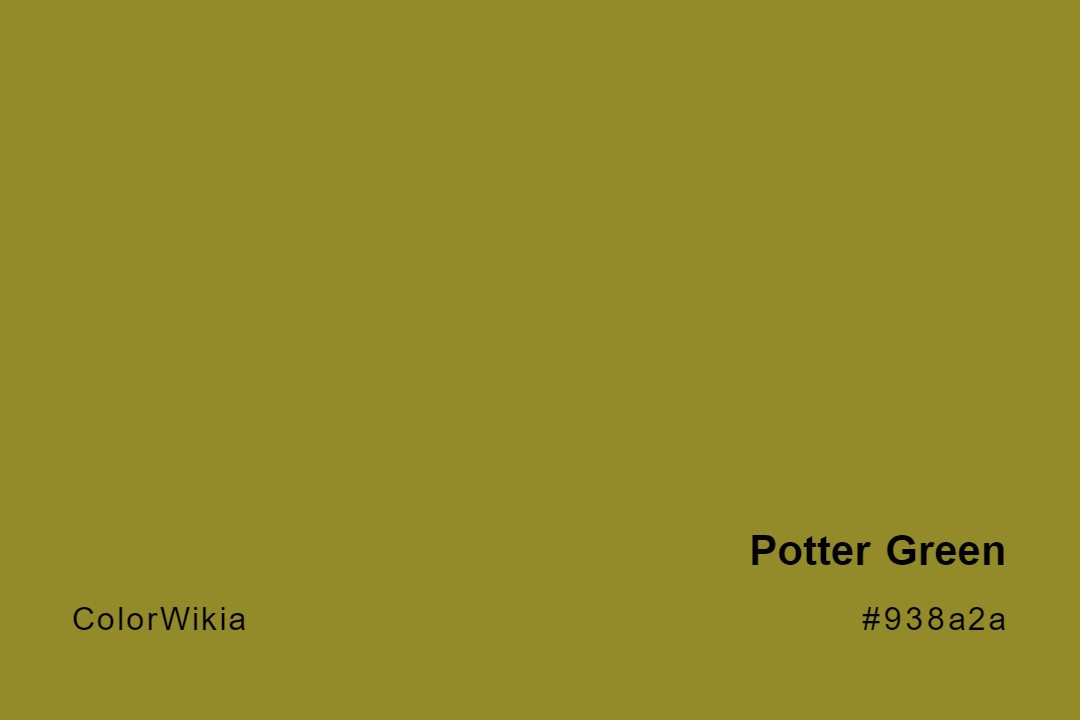 Potter Green Color – #938a2a: Codes and Complete Breakdown