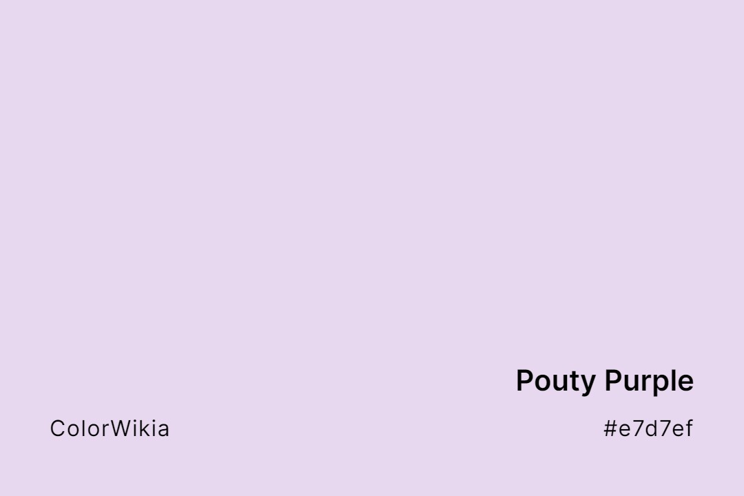 Pouty Purple Color – #e7d7ef: Codes and Complete Breakdown