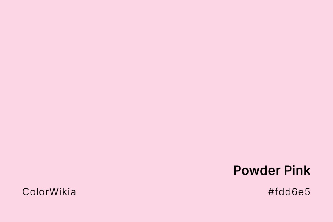 powder pink color fdd6e5