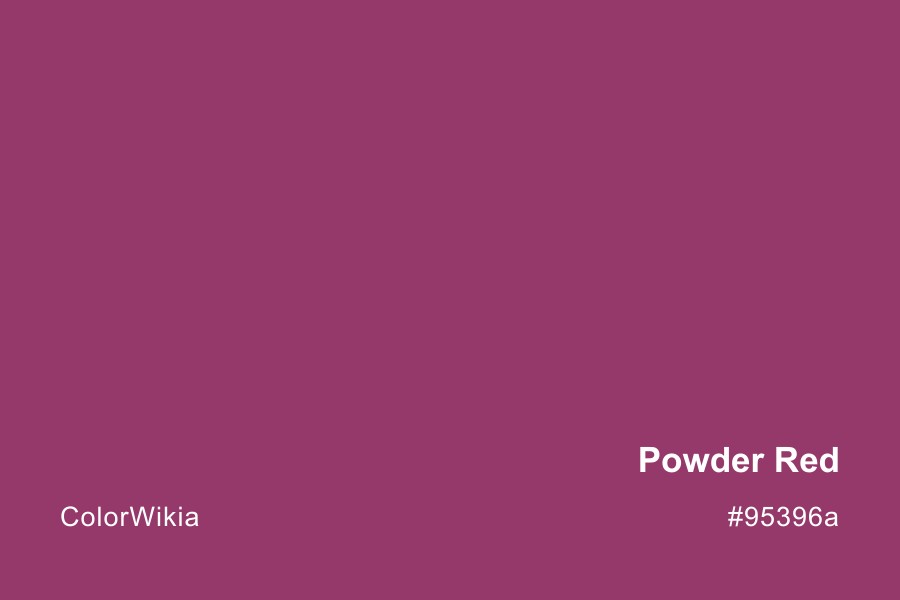 powder red color 95396a