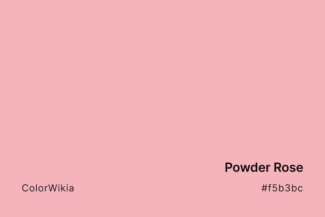 powder rose color f5b3bc