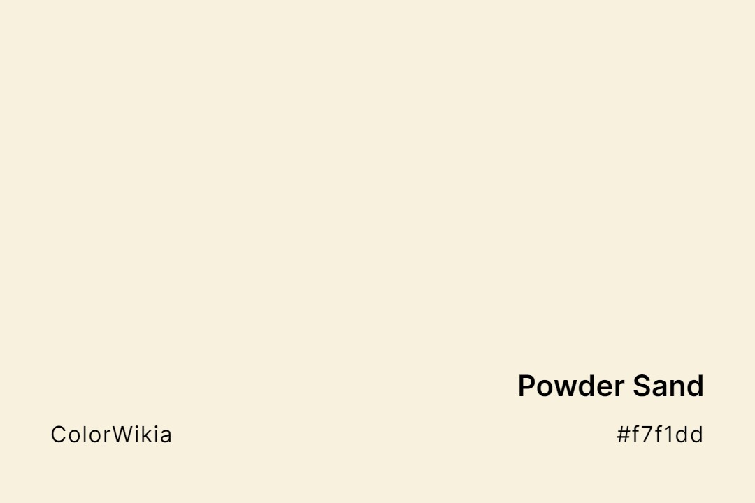 powder sand color f7f1dd