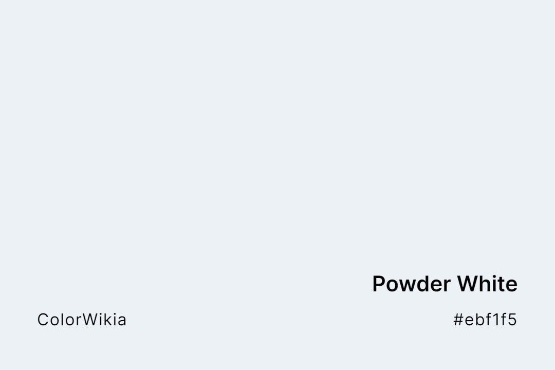 powder white color ebf1f5