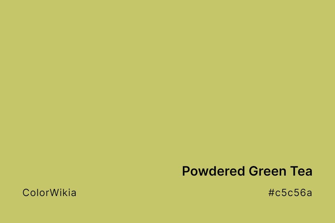 Powdered Green Tea Color – #c5c56a: Codes and Complete Breakdown