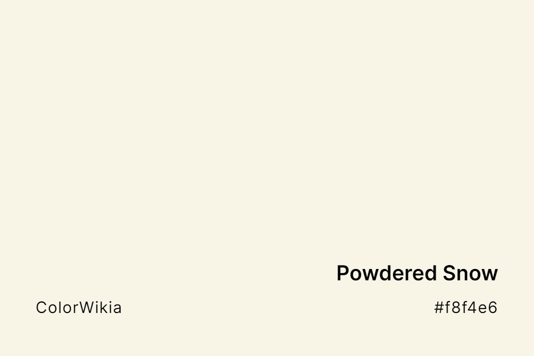 Powdered Snow Color – #f8f4e6: Codes and Complete Breakdown
