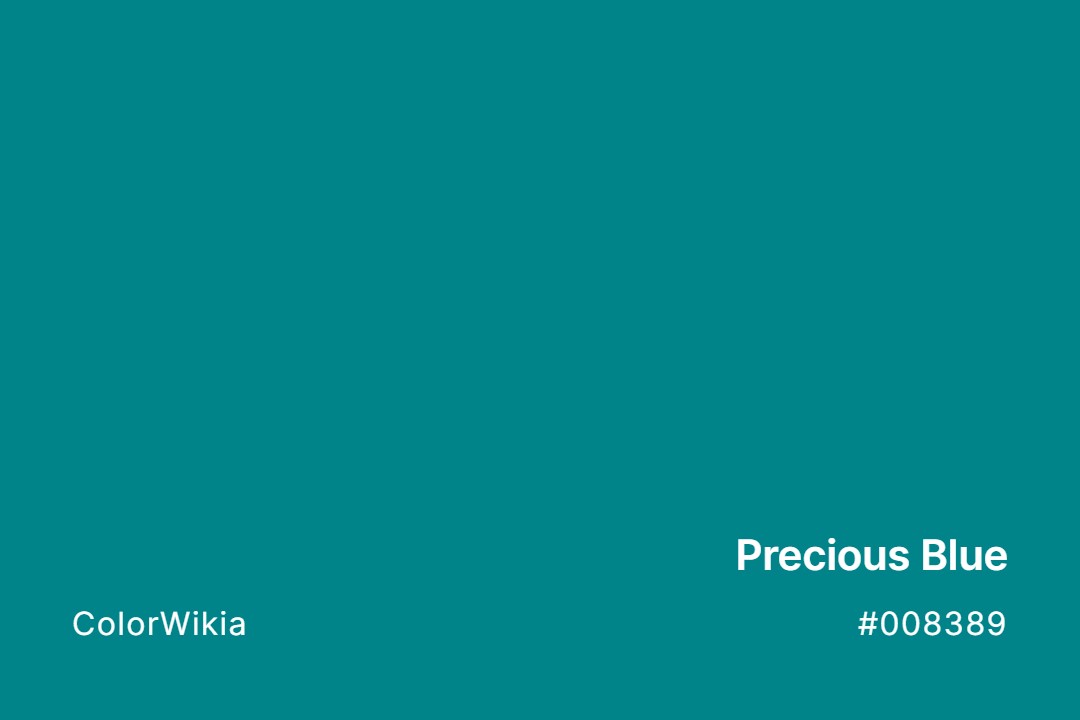 Precious Blue Color – #008389: Codes and Complete Breakdown