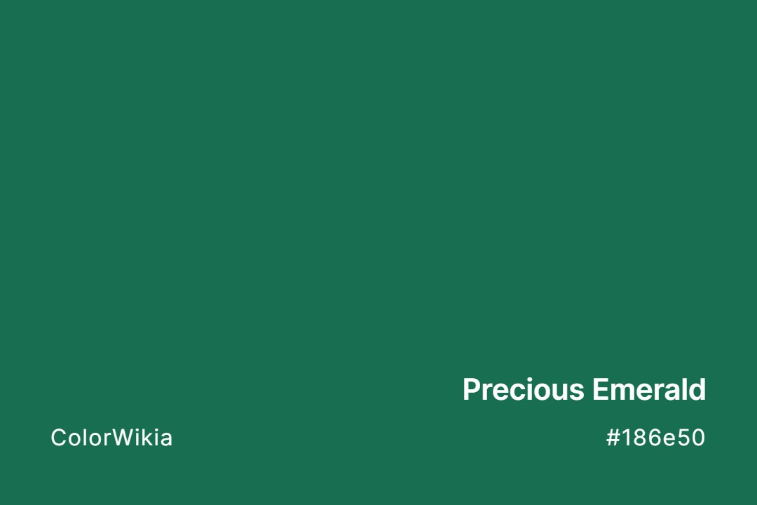 precious emerald color 186e50