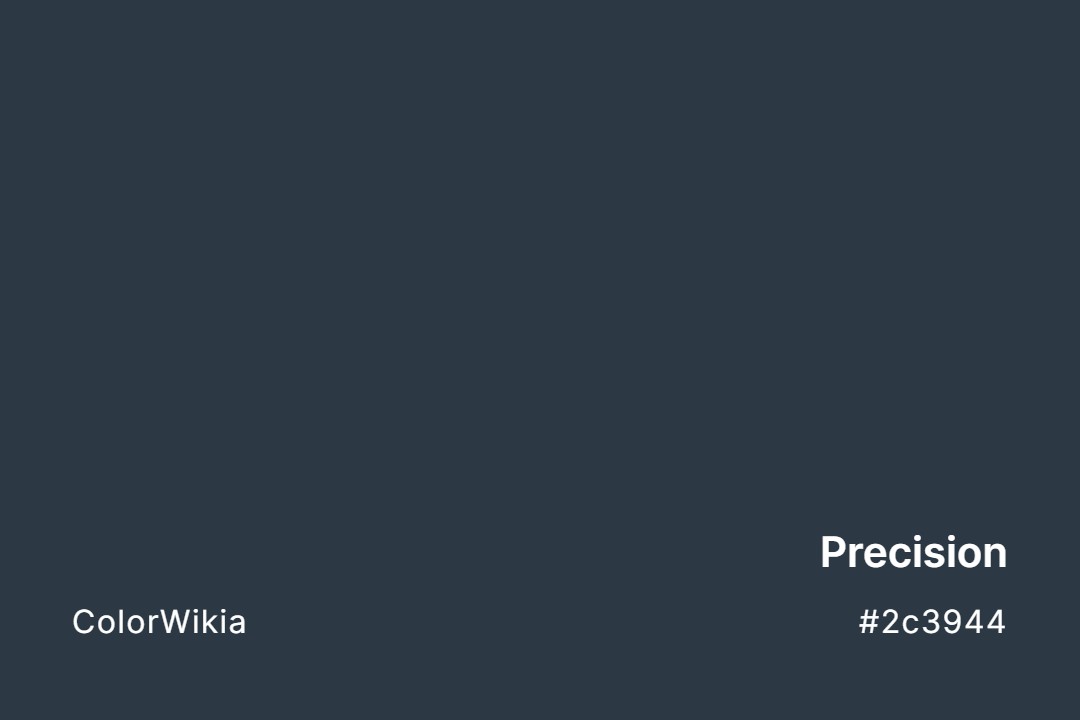 Precision Color – #2c3944: Codes and Complete Breakdown