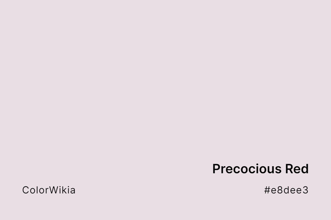 Precocious Red Color – #e8dee3: Codes and Complete Breakdown