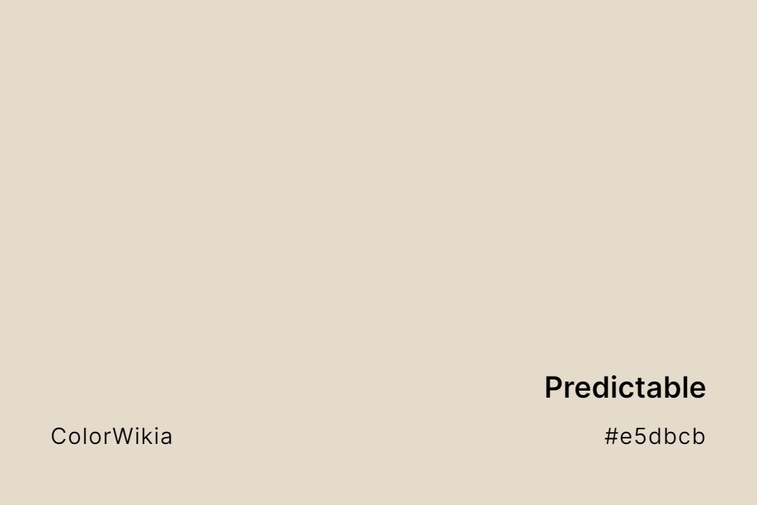 Predictable Color – #e5dbcb: Codes and Complete Breakdown