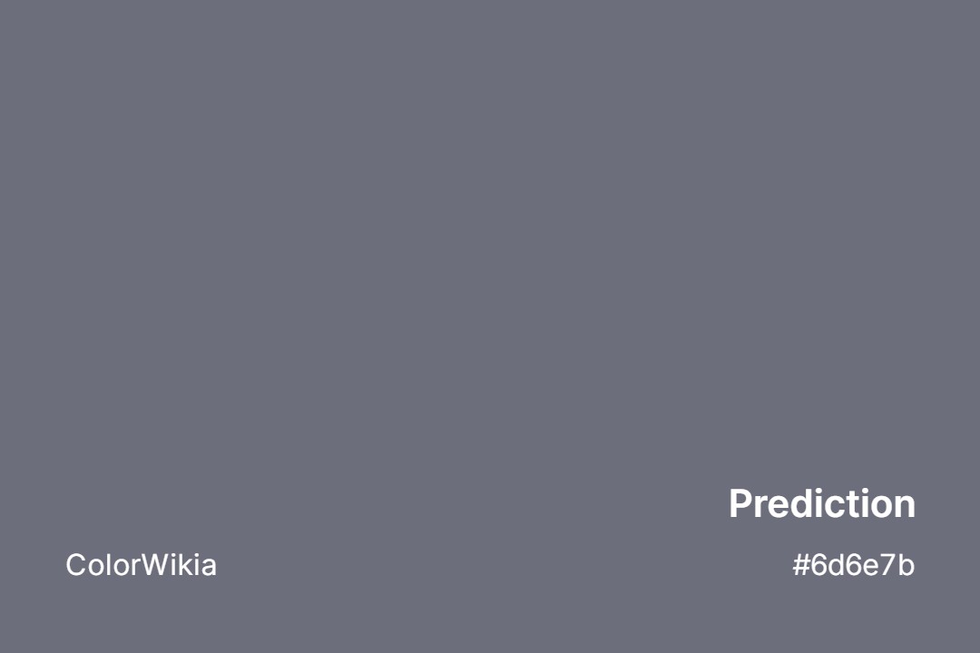 Prediction Color – #6d6e7b: Codes and Complete Breakdown