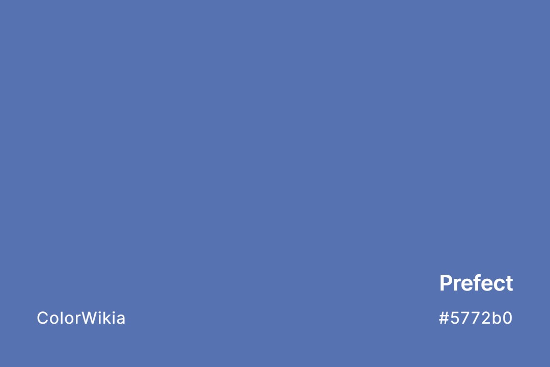 Prefect Color – #5772b0: Codes and Complete Breakdown
