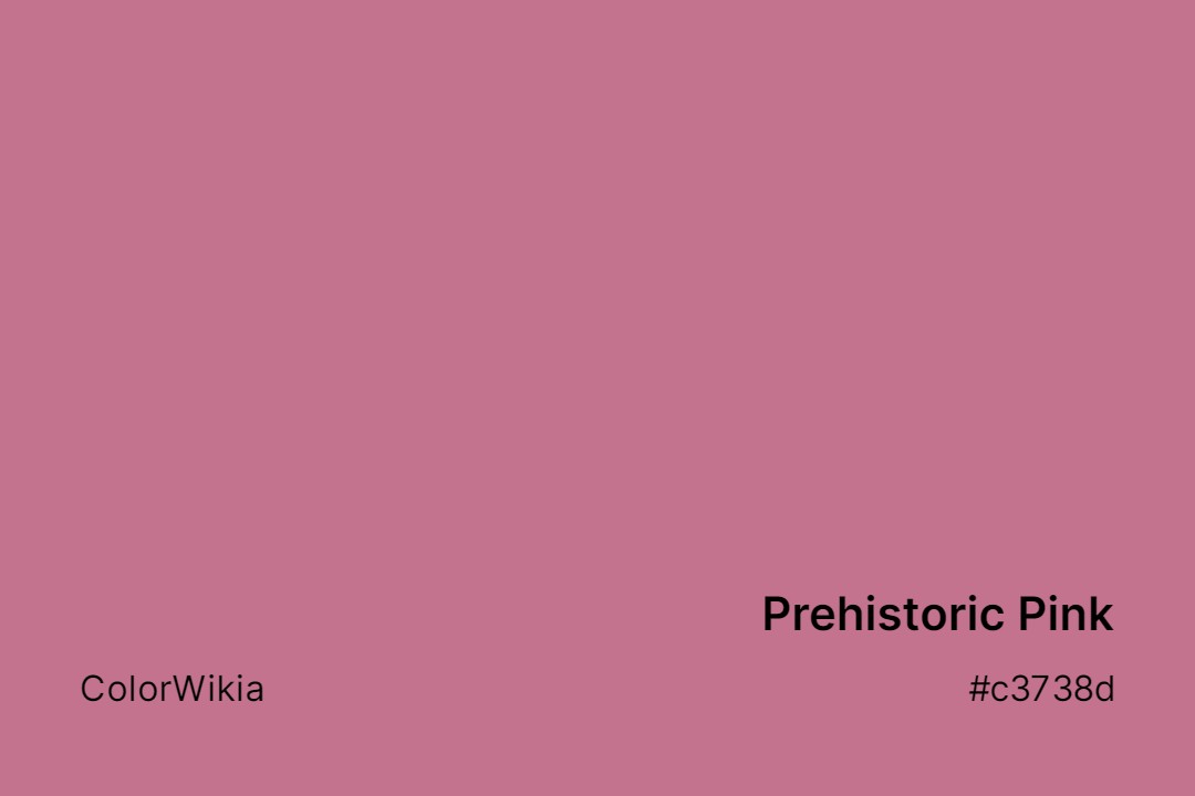 prehistoric pink color c3738d