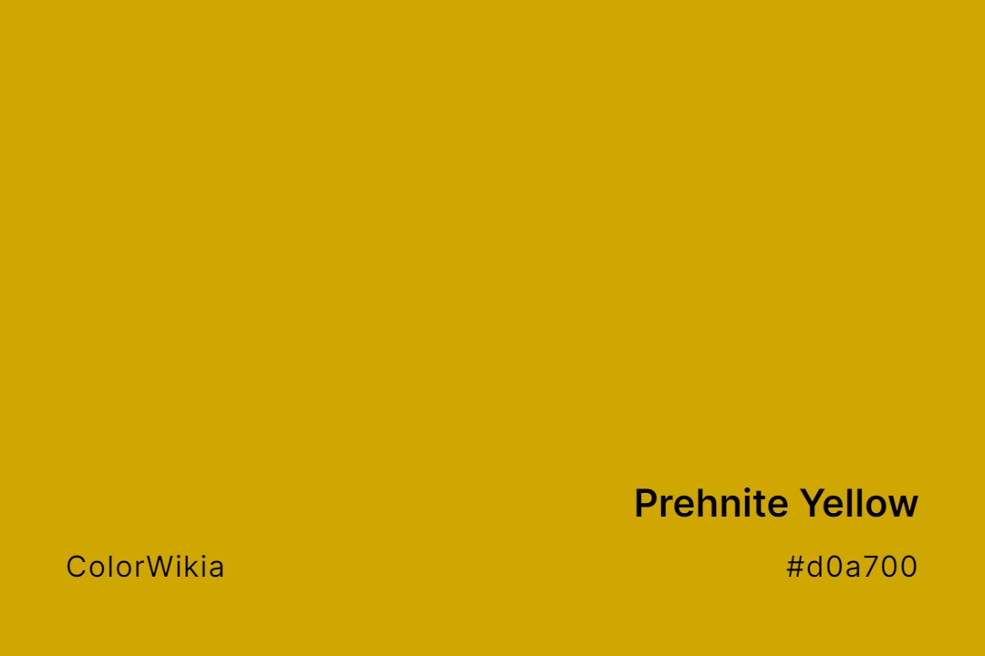 Prehnite Yellow Color – #d0a700: Codes and Complete Breakdown
