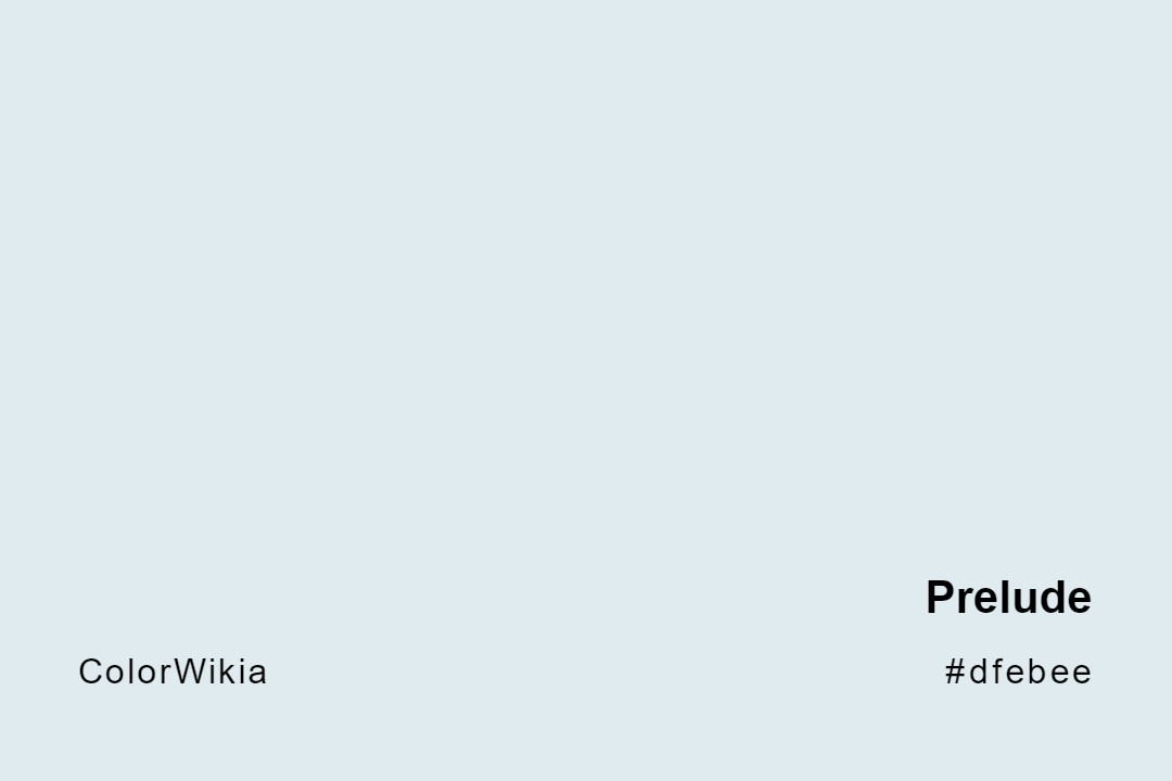 Prelude Color – #dfebee: Codes and Complete Breakdown