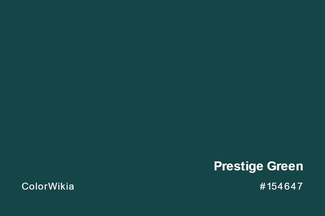 Prestige Green Color – #154647: Codes and Complete Breakdown