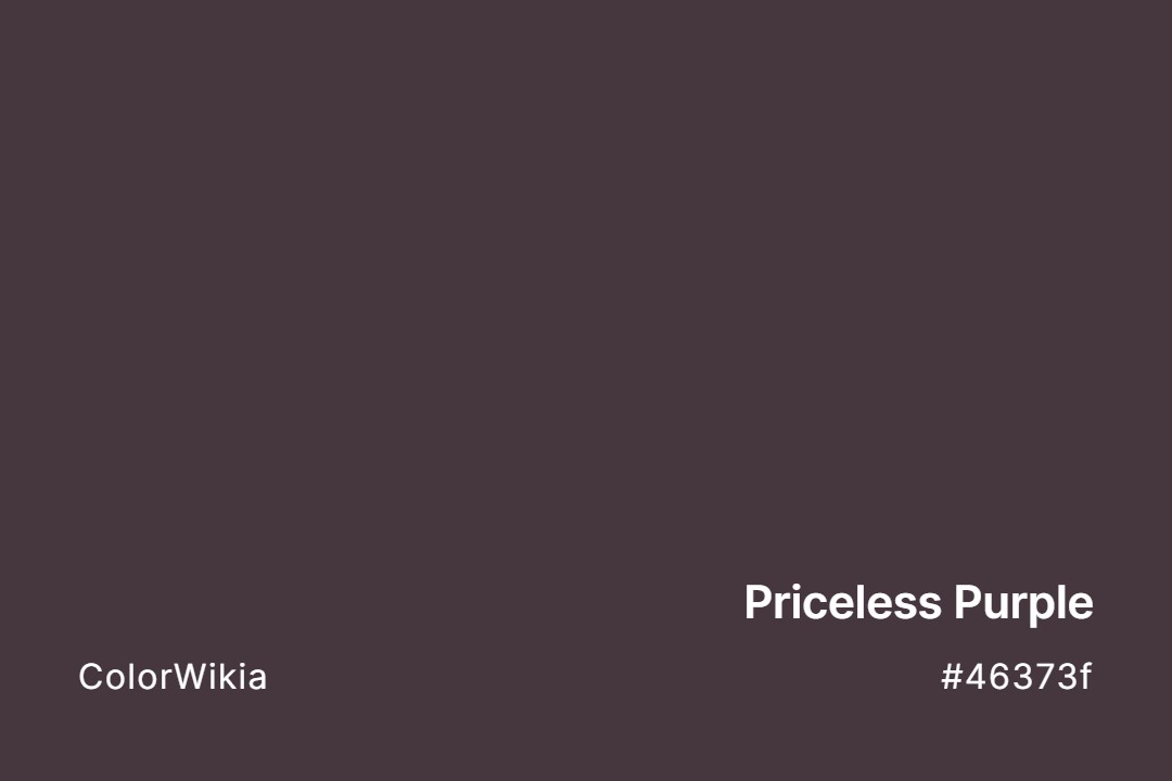 Priceless Purple Color – #46373f: Codes and Complete Breakdown